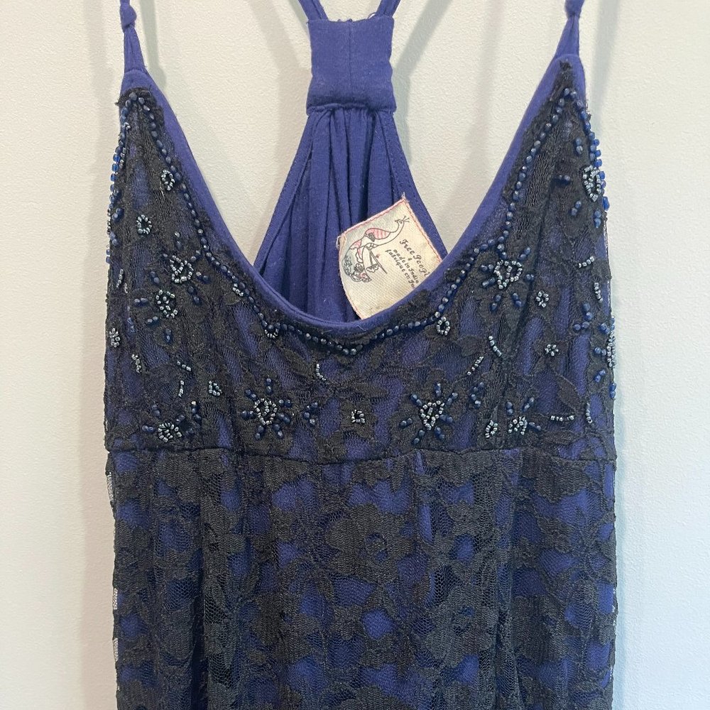 Free People - Razorback Lace & Beaded Dress
